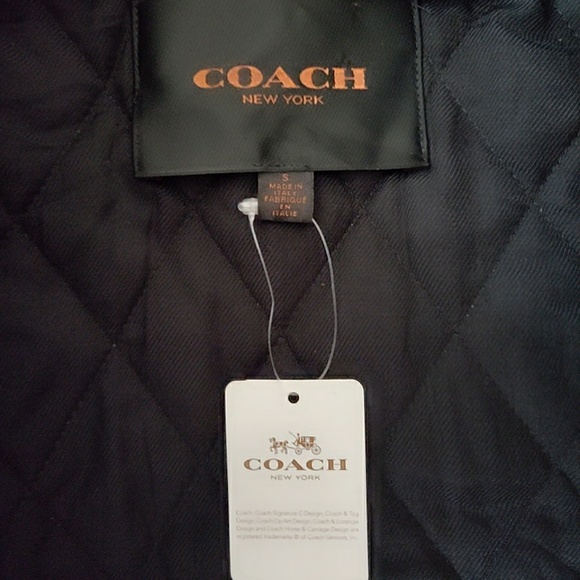 New Coach Leather Jacket - Picture 3 of 7